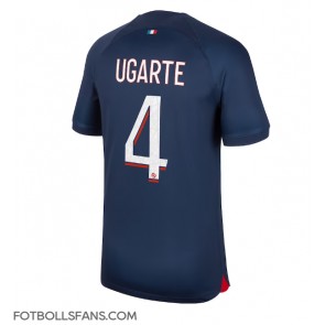 Paris Saint-Germain Manuel Ugarte #4 Replika Hemmatröja 2023-24 Kortärmad